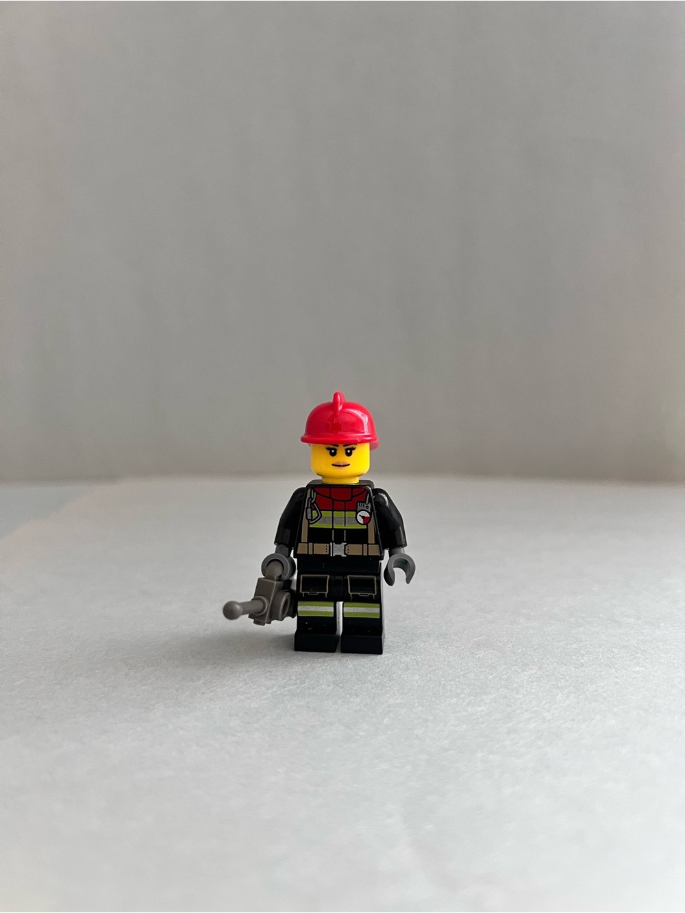 Lego City Female Firefighter w Radio Minifigure
